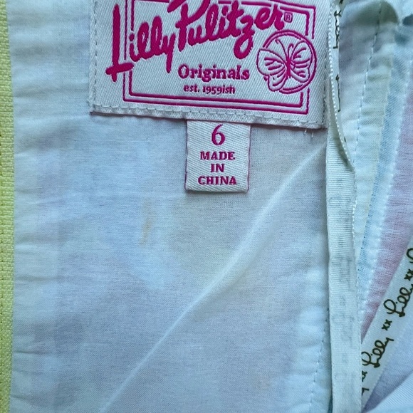 🧡Lilly Pulitzer#vintage Strapless Dress in Pink and Orange Floral - Picture 6 of 8